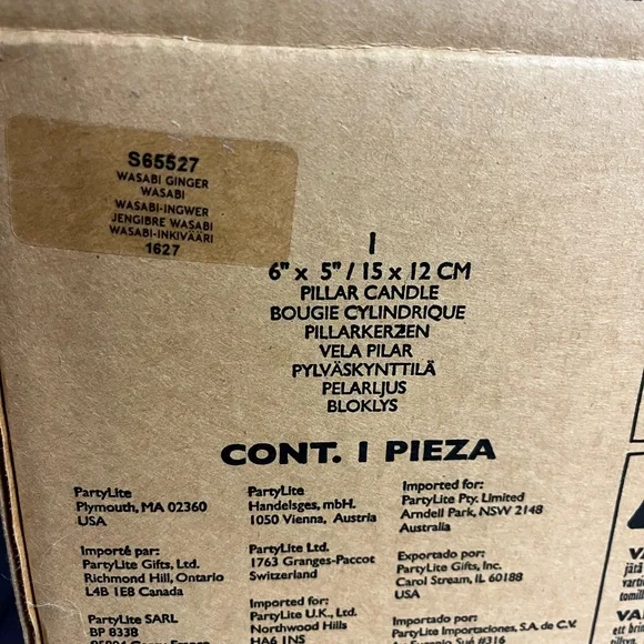 PartyLite 3-wick Wasabi Ginger candle - Picture 2 of 3